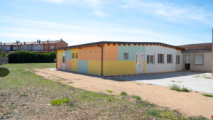 vista esterna della nuova mensa scuola Via Paganini